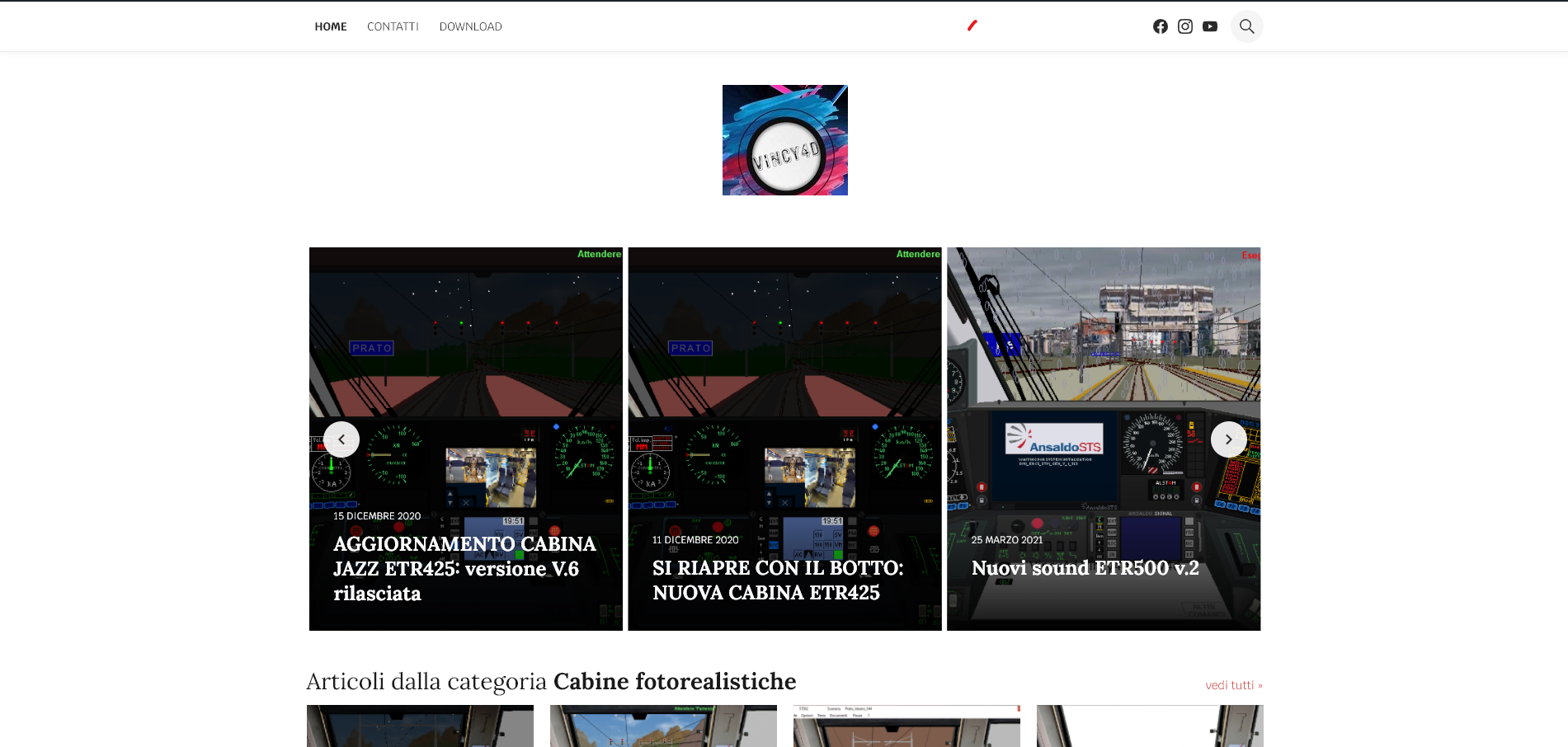 Il vecchio sito di Vincy4d
